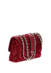 Guess Giully Chenille Mini Shoulder Bag, Claret