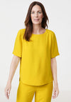 Gerry Weber Round Neck Top, Yellow