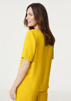 Gerry Weber Round Neck Top, Yellow