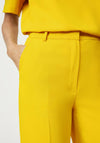 Gerry Weber Pleat Front Straight Leg Trousers, Yellow