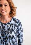 Gerry Weber Leopard Print Top, Blue