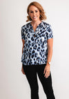 Gerry Weber Leopard Print Blouse, Blue