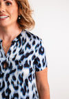 Gerry Weber Leopard Print Blouse, Blue