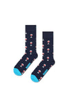 Happy Socks Wine 2 Pack Socks Gift Set, Red & Navy