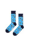 Happy Socks Skiing Chalet 2 Pack Gift Set, Blue Multi