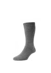 HJ Hall Diabetic Cotton Socks, Mid Grey