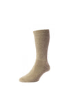 HJ Hall Diabetic Cotton Socks, Oatmeal Melange