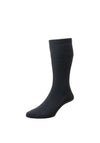 HJ Hall Softop Cotton Rich Socks, Charcoal