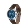 Hugo Boss Mens Elite Watch, Silver & Blue