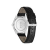 Hugo Boss Men’s Principle Black Leather Strap Watch, Silver