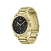 Hugo Boss Men’s Trace Black Dial Watch, Gold