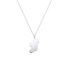 M Collection Heart in Donegal Necklace, Silver