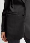 ICHI Kate Long Blazer, Black