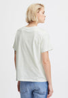 ICHI Basic Crew Neck T-Shirt, Cloud Dancer