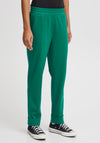 ICHI Kate Slim Leg Casual Trouser, Cadmium Green