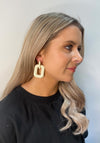 Serafina Collection Bubble Link Earrings, Cream