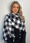 Serafina Collection Check Scarf, Black & White