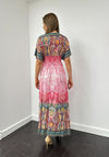 Serafina Collection One Size Paisley Maxi Dress, Pink