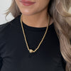 Absolute Sphere Detail Beaded Necklace, Gold