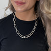 Absolute Oval Link Chain Necklace, Silver