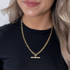 Absolute T-Bar Necklace, Gold