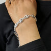 Absolute Coffee Bean T-Bar Bracelet, Silver