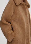 Ichi Harlene Cosy Teddy Fleece Coat, Tigers Eye