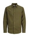 Jack & Jones Plain Shirt, Forest Night