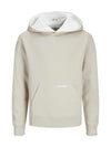 Jack & Jones Boy Legacy Long Sleeve Hoodie, Moonbeam