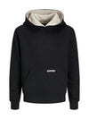 Jack & Jones Boy Legacy Long Sleeve Hoodie, Black