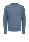 Jack & Jones Knit Crew Neck Sweater, Sea Blue