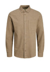 Jack & Jones Brook Melange Shirt, Brown