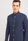 JJ Rebel By Jack & Jones Oscar Shirt, Navy