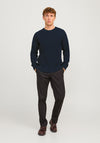 Jack & Jones Crew Neck Knit Jumper, Navy Blazer