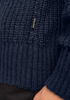 Jack & Jones Crew Neck Knit Jumper, Navy Blazer