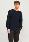 Jack & Jones Crew Neck Knit Jumper, Navy Blazer