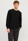 Jack & Jones Crew Neck Knit Jumper, Black