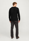 Jack & Jones Crew Neck Knit Jumper, Black