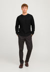 Jack & Jones Crew Neck Knit Jumper, Black