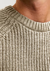 Jack & Jones Crew Neck Knit Jumper, Neutral