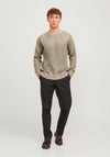 Jack & Jones Crew Neck Knit Jumper, Neutral