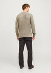 Jack & Jones Crew Neck Knit Jumper, Neutral