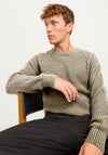 Jack & Jones Crew Neck Knit Jumper, Neutral