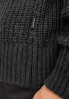 Jack & Jones Crew Neck Knit Jumper, Dark Grey