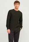 Jack & Jones Crew Neck Knit Jumper, Green