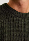 Jack & Jones Crew Neck Knit Jumper, Green