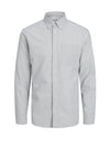 Jack & Jones Brook Stripe Oxford Shirt, Grey