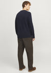 Jack & Jones Lambswool Knit Sweater, Navy