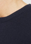 Jack & Jones Lambswool Knit Sweater, Navy