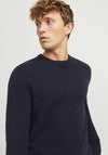 Jack & Jones Lambswool Knit Sweater, Navy